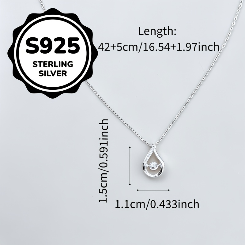 Women's Hypoallergenic Dynamic Waterdrop Pendant Necklace